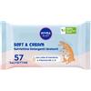 Nivea Baby Salviettine Detergenti Idratanti Soft & Cream 57 Pezzi Salviette Neonato Detergenti Nivea Nivea