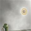 Ondaluce Applique LED CANDY D25 cm in metallo Oro e vetro graniglia Ambra
