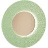 Ondaluce Applique LED CANDY D25 cm in metallo Oro e vetro graniglia Verde