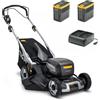 Stiga Twinclip 950e V Kit - Tagliaerba semovente a batteria - 2x48V/7,5 Ah - Taglio 48 cm