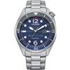 Citizen Orologio Eco Drive Citizen Seaplane in Acciaio con Data AW1716-83L - Blu