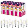 OSRAM Valore a stella a LED Classica lampada LED B40 per presa E14, forma di candela, FIL, 470 lm, bianco caldo, 2700k, sostituzione per lampadine da 40w convenzionali, non dimmerabile, 10 pacchetti