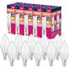 OSRAM Valore a stella a LED Classica lampada a LED B40 e14 Sockel, forma delle candele, FR, 470 lm, bianco caldo, 2700k, sostituzione lampadine da 40w venzionali, non dimmerabile, fezione da 10