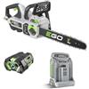 ego power KIT MOTOSEGA EGOPOWER CS 1614E CON BATTERIA 5 AH + CARICABATTERIA RAPIDO