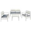 fraschetti SET DA GIARDINO KILIMANJARO BIANCO SALOTTINO SALOTTO ARREDO GIARDINO