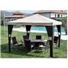 Altro GAZEBO ELEGANT 3X3 MT IN ACCIAIO E POLIRATTAN CON TELI LATERALI DA GIARDINO