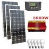 HALO Kit Fotovoltaico 3KW Pwm Inverter 3000W Pannello Solare 300W regolatore 50 amp