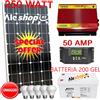 aleshop KIT FOTOVOLTAICO PANNELLO SOLAR 250W BATTERIA 200 AH CAMPER barca ACCUMULO baita