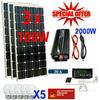 Kit Fotovoltaico 3KW Pwm Inverter 2000W Pannello Solare 300W regolatore 50 amp