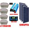 HALOSHOP KIT FOTOVOLTAICO 3KW GIORNALIERO INVERTER 2000W PANNELLO150W ENERGIA BATTERIA...