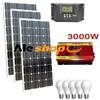 Kit Fotovoltaico 3KW Pwm Inverter 3000W Pannello Solare 300W regolatore 50 amp