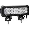 AUXTINGS 23 cm 9 pollici 54W Barre led Fuoristrada 2 Fila Fascio puntuale Luci Fuoristrada Faro da lavoro per Camion JP SUV ATV UTV Trattore Barca,CC 12V 24V Impermeabile