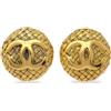 CHANEL Pre-Owned - Orecchini a clip CC 1994 - Donna - placcatura in oro - Taglia unica