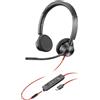 Hp Cuffie Hp Poly BW 3325 Jack 3.5mm Usb-C/A 10000Hz 32Ohms 118dB Rosso/Nero [8X221AA]