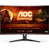 AOC Monitor AOC G2 CQ32G2SE/BK LED display 80 cm (31.5) 2560 x 1440 Pixel 2K Ultra HD Nero, Rosso [CQ32G2SE/BK]