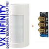 Dahua Optex sensore esterno doppia tecnologia VXI-RDAM + Trasmettitore 868Mhz - ARM320-W2-868