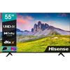 Hisense Smart TV 55 Pollici 4K Ultra HD Display LED Sistema VIDAA colore Nero - 55A6FG
