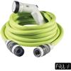 Fitt Tubo da giardino estensibile fitt ikon lime in tpe e nylon con pistola multigetto, 15 metri
