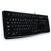 Logitech K120 Corded Keyboard tastiera USB QWERTZ Tedesco Nero