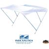 Trem TENDALINO 3 ARCHI ALTEZZA 110 mm CAPOTTINA PARASOLE BIANCO BARCA GOMMONE