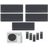 Panasonic CLIMATIZZATORE PANASONIC PENTA R32 ETHEREA Z GRAFITE WI-FI 7+7+7+7+9 BTU CU-5Z90TBE A+++/A++