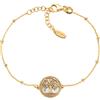 Amen Bracciale Amen Albero della Vita dorato giallo
