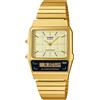 Casio vintage AQ-800EG-9AEF doppio fuso orario dorato giallo