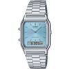 Casio Vintage AQ-230A-2A1MQYES azzurro secondo fuso orario