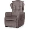 MORETTI Poltrona elevabile DAFNE con roller 4 ruote 50mm Tessuto INCANTO Tortora