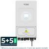 V-TAC INVERTER FOTOVOLTAICO DEYE MONOFASE IBRIDO ON-GRID/OFF-GRID 3. 6KW CON SCHERMO LCD TOUCH A COLORI E SMART METER INTEGRATO