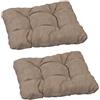 Beo sv40-d mm07 - Cuscino con Imbottitura Fiocco e 4 Impunture, 38 x 38 cm, Spessore 8 cm, Confezione da 2, Beige