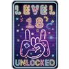 Sinekong Targa Metallo Level 18 UNLOCKED, Decorazione 18 Compleanno Ragazzo 18 Compleanno Decorazione Per gamer Divertenti Decorazione per Sala Da Gioco Retrò, Idea Regalo per Giocatori 20x30cm