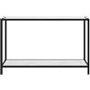 Coavain Tavolo consolle per soggiorno, 120 x 35 x 75 cm, semplice, pratico piano superiore, per posizionare decorazioni camere, tavolo d'ingresso, offre spazio aggiuntivo bianco e nero