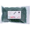 INNSPIRO Roccia di vetro cilindro argento verde diam. 1,80 x 6 mm. 500 g.