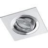 wonderlamp Clasic W-E0 Faretto da Incasso Quadrato, Argento, 1 UNIDAD