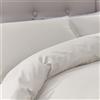 Silentnight Copripiumino in Puro Cotone, Percalle, Crema, Doppio