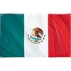 Runesol Bandiera Messico, 91x152cm, 3ft x 5ft, 4 Occhielli, Bandera Messicana, El Tricolor, United Mexiican States, Bandera de México, Giorno della Costituzione, Esterno