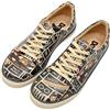 DOGO Femme Cuir Vegan Multicolore Baskets - Chaussures de Marche Confortables et Décontractées Faites à la Main, Warner Bros Expecto Patronum Harry Potter Motif