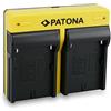 PATONA Caricabatterie doppio compatibile con Sony NP-F970, NP-F550, NP-F750, NP-FM30, NP-FM50, NP-FM70, NP-FM90, NP-FM500H, NP-QM51, NP-QM71, NP-QM91D Batterie