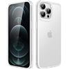 JETech Cover Opaca per iPhone 12 Pro Max 6,7 Pollici, Protezione Anticaduta Antiurto di Grado Militare, Custodia Posteriore Glassata Traslucida, Anti-Impronte (Traslucida)