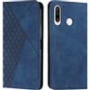 KOUYI Cover per Huawei P30 Lite, Custodia Portafoglio,Cover Libro,Pelle Flip/Folio Case con [Funzione di Supporto] [3-Scheda Slot] [Magnetica] Antiurto (Blu)