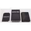 docsmagic.de Deck Box + 60 Mat Black Sleeves Small Size - Porta Mazzo & Bustine Nero - YGO