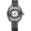 Seestern S406 Army Automatico Acciaio Nero Bianco Datario Orologio Uomo