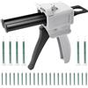 gxwcyi Set di Pistola per Colla, AB Pistola Erogatrice 1:1, Pistole per Silicone per DIY, con 50 Tubi di Miscelazione F08, Pistola per Colla per Decorazione Regalo, 50 ML Pistola per Colle Bicomponente
