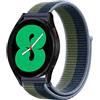 Niboow 20mm Cinturino per Samsung Galaxy Watch 6 Classic 43mm 47mm/Watch 6 40mm 44mm/Watch 5/Watch 5 PRO/Watch 4/Watch 4 Classic/Watch 3 41mm, Nylon Cinturino per Samsung Gear Sport-Blu/Verde