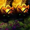 ALLOMN Lampade Solari da Esterni, 2 Pezzi Luci Solari, Lampade Solari da Giardino Design Grazioso Fiore per Piscina, Cortile, Vialetto, Patio, Alberi e IP65 Impermeabile (Fiori Cavi, 2 PCS)