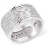 Amen Anello Amen argento Padre Nostro rodiato bianco
