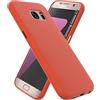 OXYN Cover Compatibile per Samsung Galaxy S7, Custodia SOFT TOUCH Opaca Morbida Gel TPU Silicone Resistente Flessibile Case Guscio Antiurto Posteriore Protettiva Proteggi (Arancione)