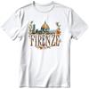 Magliette personalizzate. T shirt bianca cotone - Città d'Italia Firenze - personalizzate o neutre