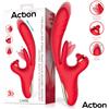 Action Limbe Up & Down Vibrator with Flipping Tongue & Hitting Ball Red